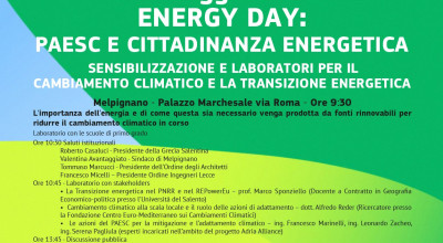 11 maggio 2023 - ENERGY DAY: PAESC E CITTADINANZA ENERGETICA - Sensibilizzazi...